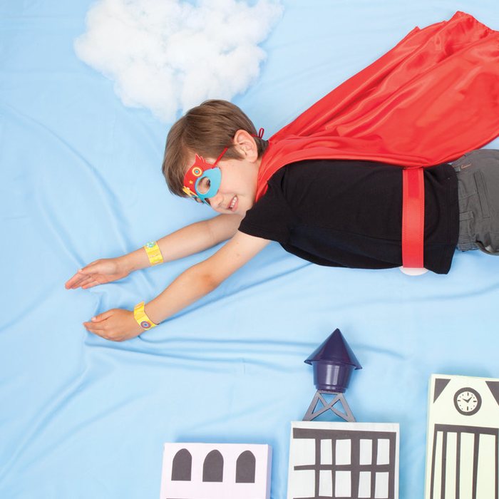 Kids making Klutz projects, ages 4 and up