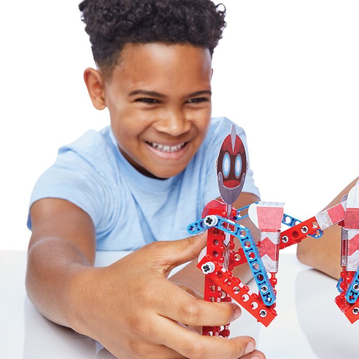 Kids making Klutz projects, ages 8 and up