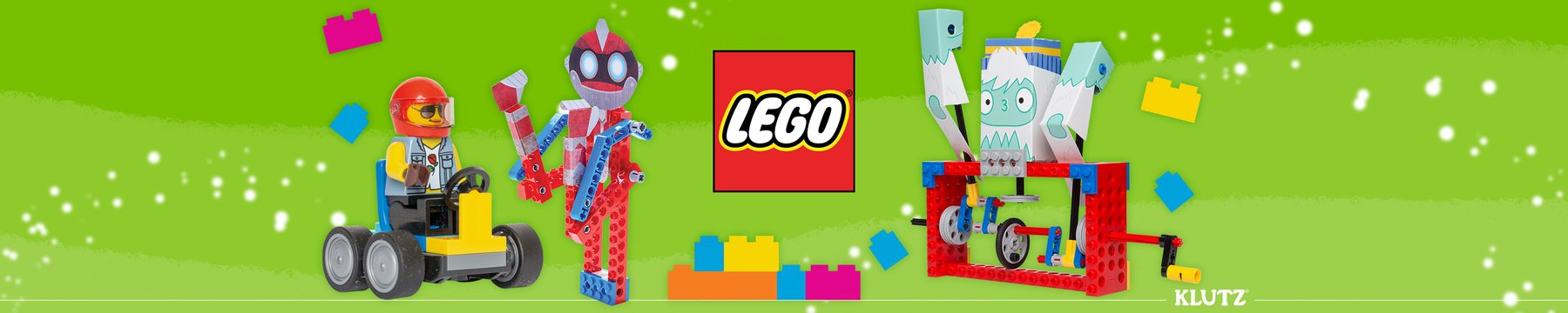 LEGO & STEAM Kits banner from Klutz